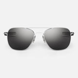 Randolph Aviator AF075 Bright Chrome / American Gray size 55mm: Alternate View #1