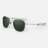 Randolph Aviator AF079 Bright Chrome / AGX size 55mm Polarized: Alternate View #2