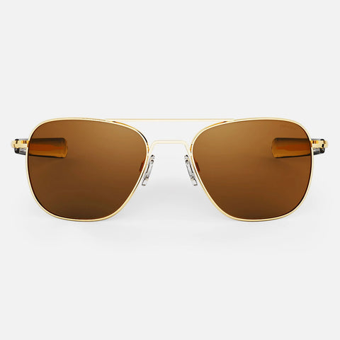 Randolph Aviator AF107 Gold / American tan size 58mm Polarized: Featured Product Image