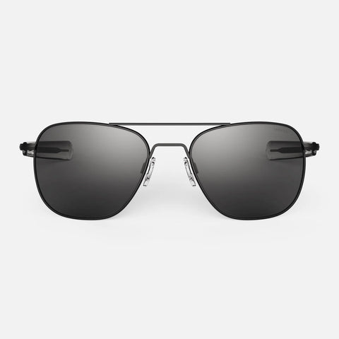 Randolph Aviator AF115 Matte Black / American Gray size 58mm: Featured Product Image