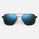 Randolph Aviator AF246 Matte Black / Cobalt size 58mm Polarized: Alternate View #1