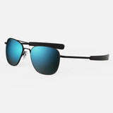 Randolph Aviator AF246 Matte Black / Cobalt size 58mm Polarized: Alternate View #2