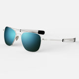 Randolph Aviator AF265 White Gold / Cobalt size 55mm Polarized: Alternate View #2