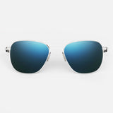 Randolph Aviator AF266 White Gold / Cobalt size 58mm Polarized: Alternate View #1