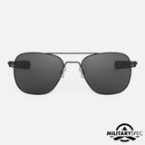 Randolph Aviator AF321 Matte Black / American gray size 55mm Polarized: Alternate View #1