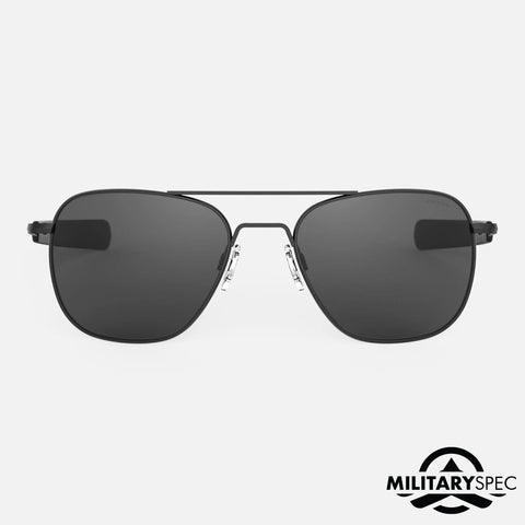 Randolph Aviator AF321 Matte Black / American gray size 55mm Polarized: Featured Product Image